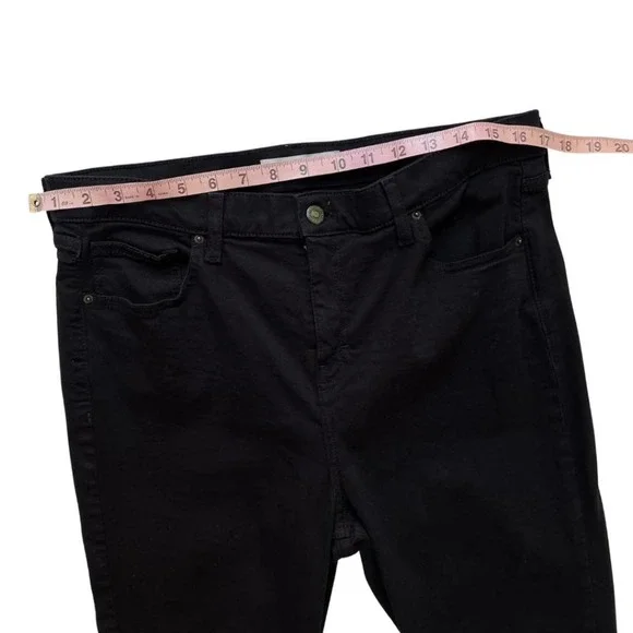 TOPSHOP Moto Jamie Petite High Waist Black Jeans W34L30 - Picture 5 of 12